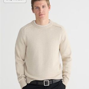 J. Crew Men's Heritage Cotton Crewneck Sweater Size Large